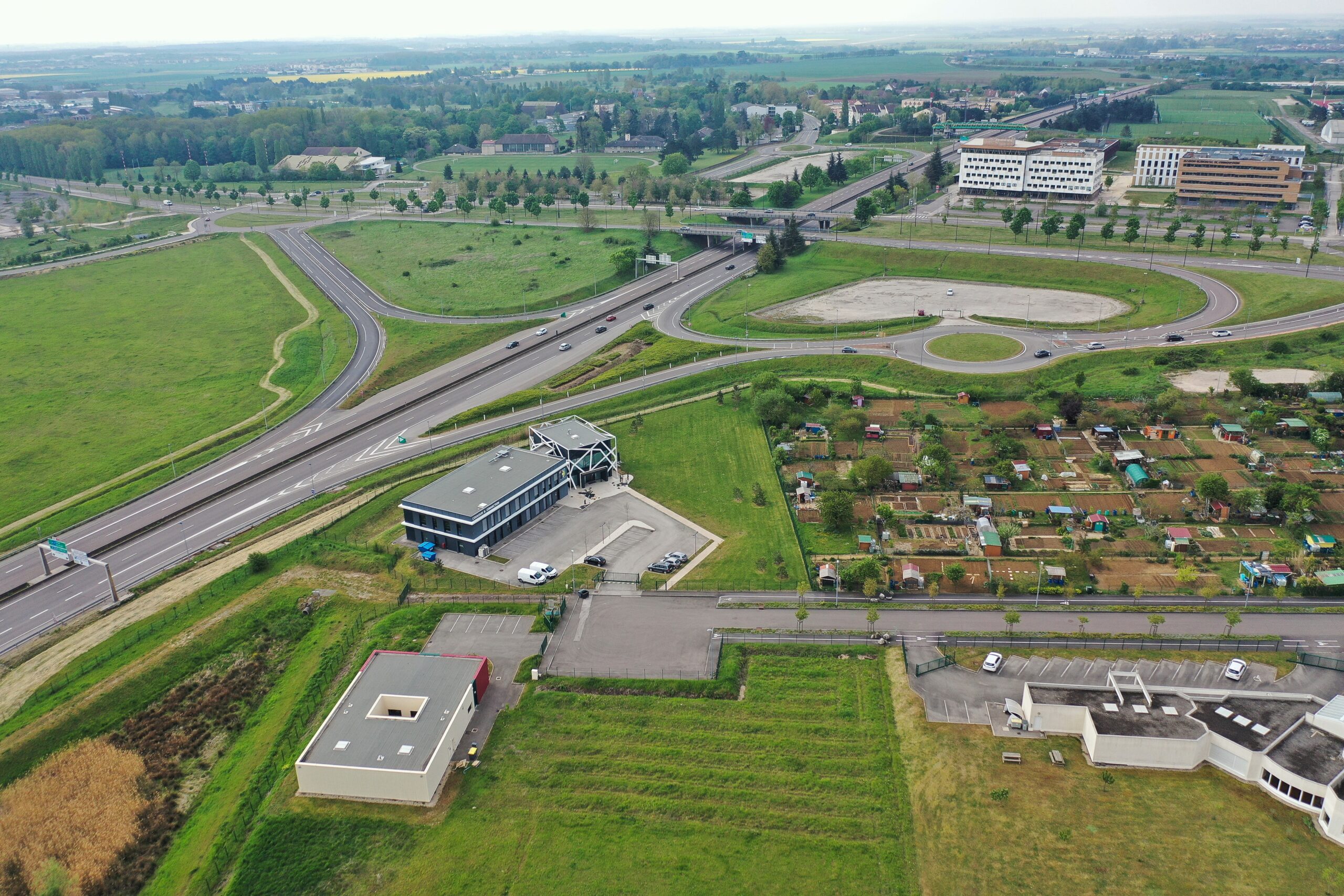 Vue aérienne zone Mazen-Sully Dijon