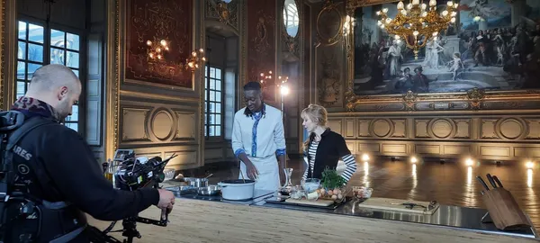 Mory Sacko palais des Ducs Dijon tournage émission Cuisine ouverte Julie Depardieu